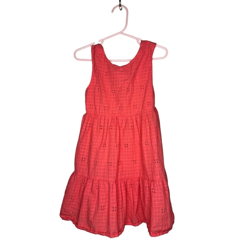 Cat & Jack Pink Spring/Summer Toddler Sleeveless Girl Dress Tiered Skirt Size 5T